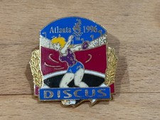 a  PINS PIN JO OLYMPIC OLYMPIQUE NOC ATLANTA 96 1996 DISQUE DISCUS