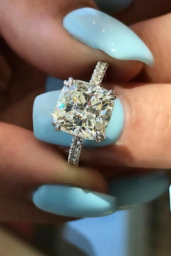 Bague fiançailles halo - bague,