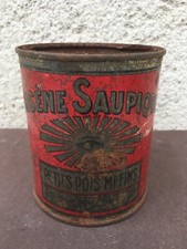 Ancienne boîte de conserve / Petits pois / Arsène Saupiquet / Déco / Collection