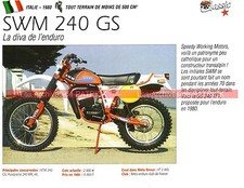 SWM GS 240 TF1 1980 Fiche Moto 000241
