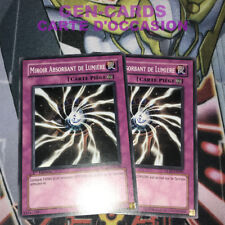 CARTE Yu Gi Oh MIROIR ABSORBANT DE LUMIERE GLAS-FR069 x 2 1ère édition
