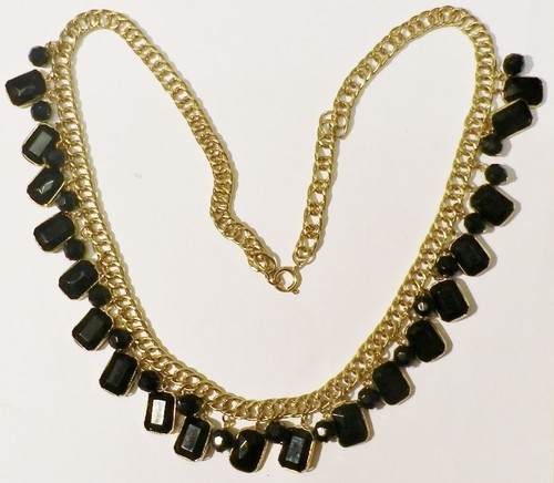 Collier bijou rétro maille - bijou,