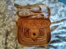 100% SAC À MAIN EN CUIR MAROCAIN  BANDOULIÈRE Chic Et Élégant Neuf 