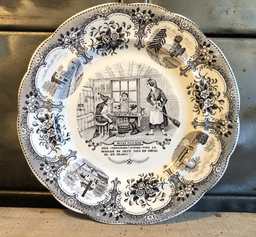 Assiette parlante porcelaine - parlante,