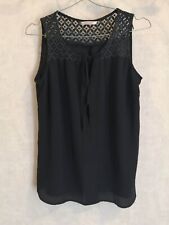 Blouse noire polyester haut