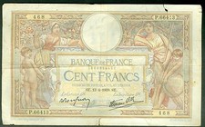 FRANCE 100 FRANCS LUC OLIVIER MERSON du 13/4/1939  ETAT:   TB  P 66413