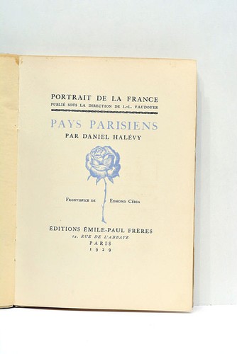 Livre ancien halévy portrait - halÉvy,