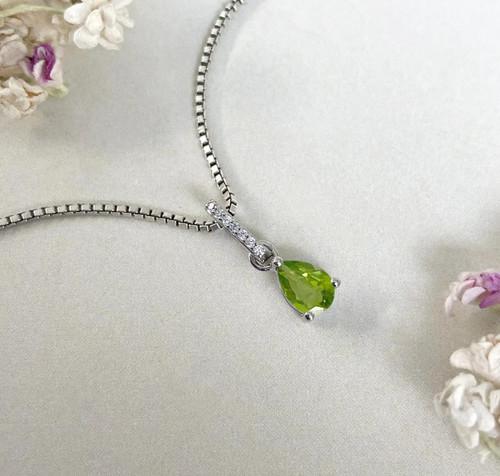 Véritable collier péridot