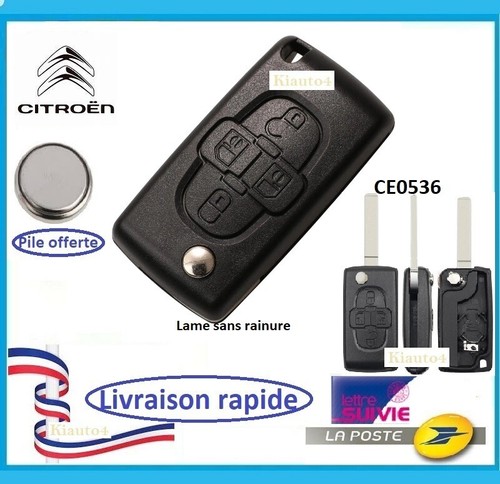 Coque cle telecommande plip - cle,