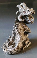 Figurine collection en plomb - Dragon Feng Shui à cornes de bélier-Dim 5,5x5 cm