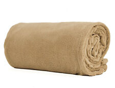Couverture polaire beige