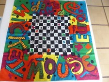 Foulard Mickey Mouse Euro Disney 83 cm x 85 cm polyester