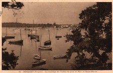 CPA 29 - BENODET (Finistère) - 53. Mouillage des Yachts, vue prise de Ste-Marine