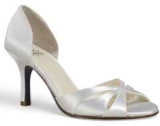 $125 BLUE TUX Ella Peep Toe