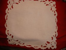 ANCIEN MOUCHOIR broderies