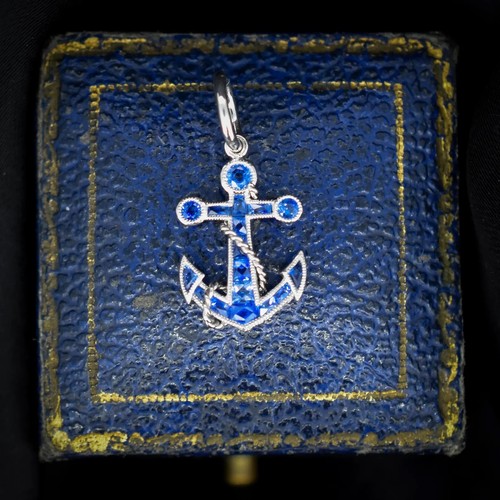 50ct blue sapphire anchor - 0.50ct,