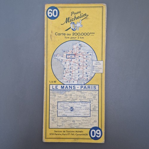 Carte michelin 1960 le - 60,
