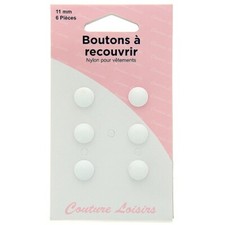 Boutons auto couvrant nylon 11