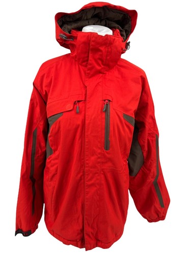 Salomon orange red hooded - salomon,
