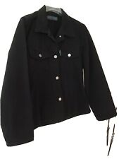 Femme ¤ Veste Miss Jennyfer en jean's Noire ~ État neuf ! Taille M Medium