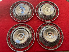 4 ENJOLIVEURS ORIGINE 15" ROBERGEL CITROEN ID DS PEUGEOT 203 403 R8 FLORIDE