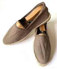 Véritable espadrille Basque vintage, taille 39, chaussures Ecureuil, taupe