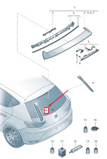 SEAT LEON 5F Aileron de hayon