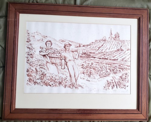 Daniel tricart litho - daniel, sanguine
