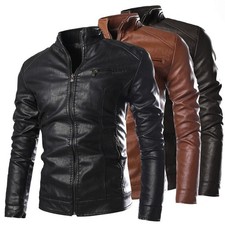 Veste De Moto En Cuir PU Style