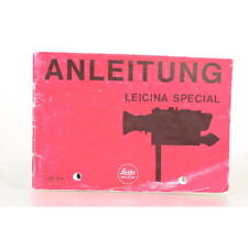 Leitz Leicina Spécial Mode D 'em Ploi / Instructions/ Mode D'Emploi