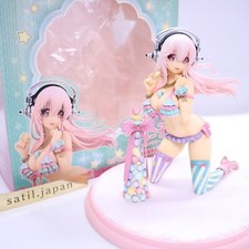 [UTILISÉ] Figurine complète Alphamax SoniAni Super Sonico avec tour Macaron 1/7