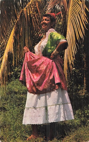 Martinique costume creole - cp,