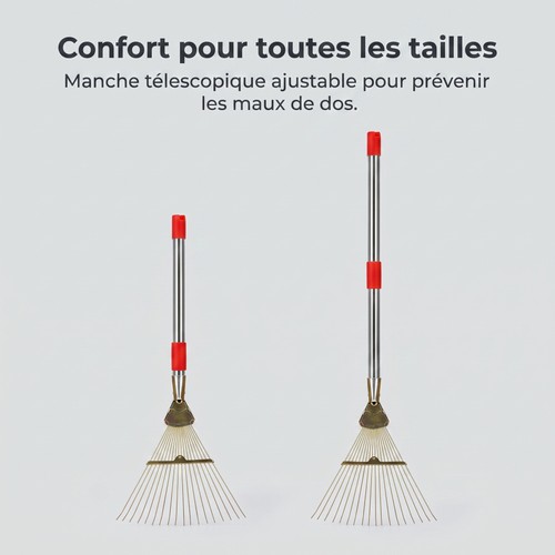 Râteau feuilles dents - râteau,