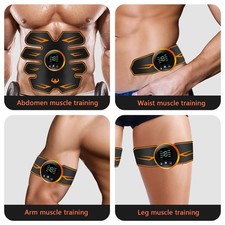 ABS Trainer EMS Muscle Stimulator, ABS Stimulator for Men Women, Full-Body Wo...