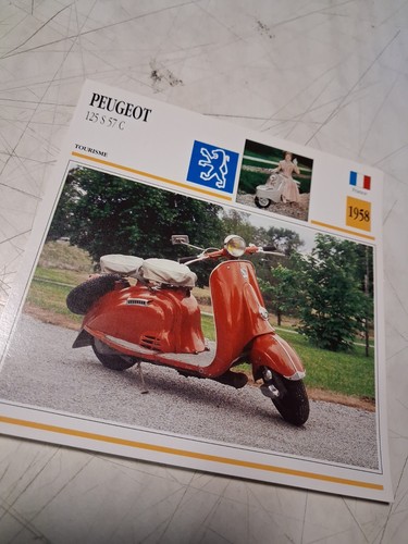 Peugeot scooter 125 s57c 1958 - peugeot,