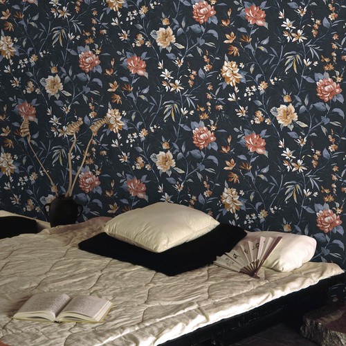 Papier peint floral japonais - floral,