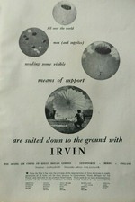 2/1951 PUB IRVIN IRVING AIR CHUTE PARACHUTE ORIGINAL AD