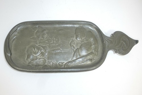 Plaque jugendstil kayserzinn - jugendstil,