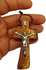 Croix crucifix murale en bois