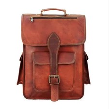 Superbe sac d'école en cuir