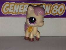 Littlest PetShop Poney Creme Criniere Rose N°1512 Pet Shop Horse Pony Cheval