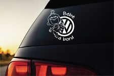 Sticker autocollant Bébé A Bord compatible pour VW volkswagen