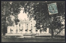 CPA Poncé, Vue du Château et parc ombragé 1904 