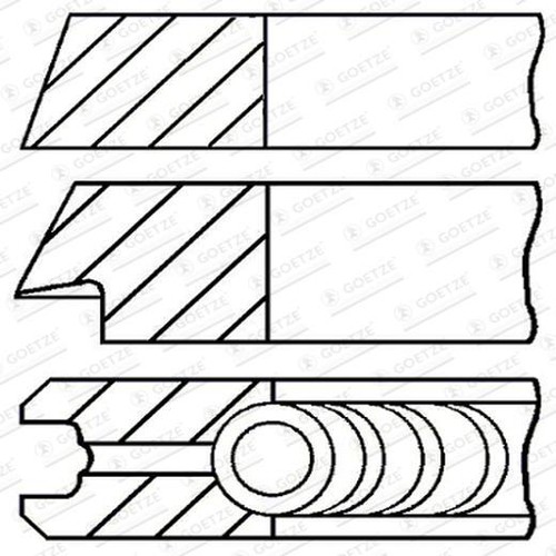 Goetze engine segments pince - engine,