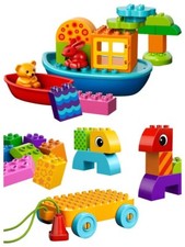 Lego Duplo Bébé 2 lots 10567+ 10554 "ensemble de bain" et "animaux sur chariot"