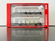 FLEISCHMANN 523604 H0 - SET "SCHIENEN-TRANSPORTWAGEN" -  NEUF !  (WR-880)