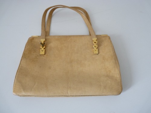 Ancien sac main lézard - à,