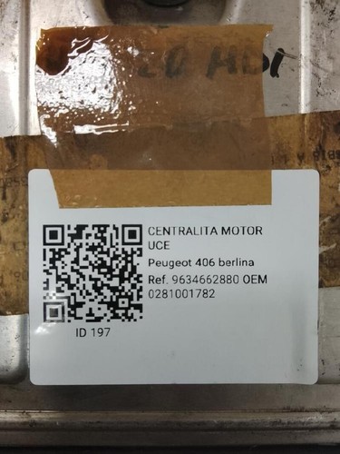 0281001782 boîtier moteur uce