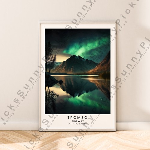 Tromso norway imprimé voyage - tromso,