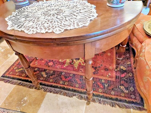 Table ronde demie - lune, en